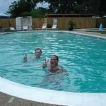 Enjoying the pool at the campground in Biloxi.